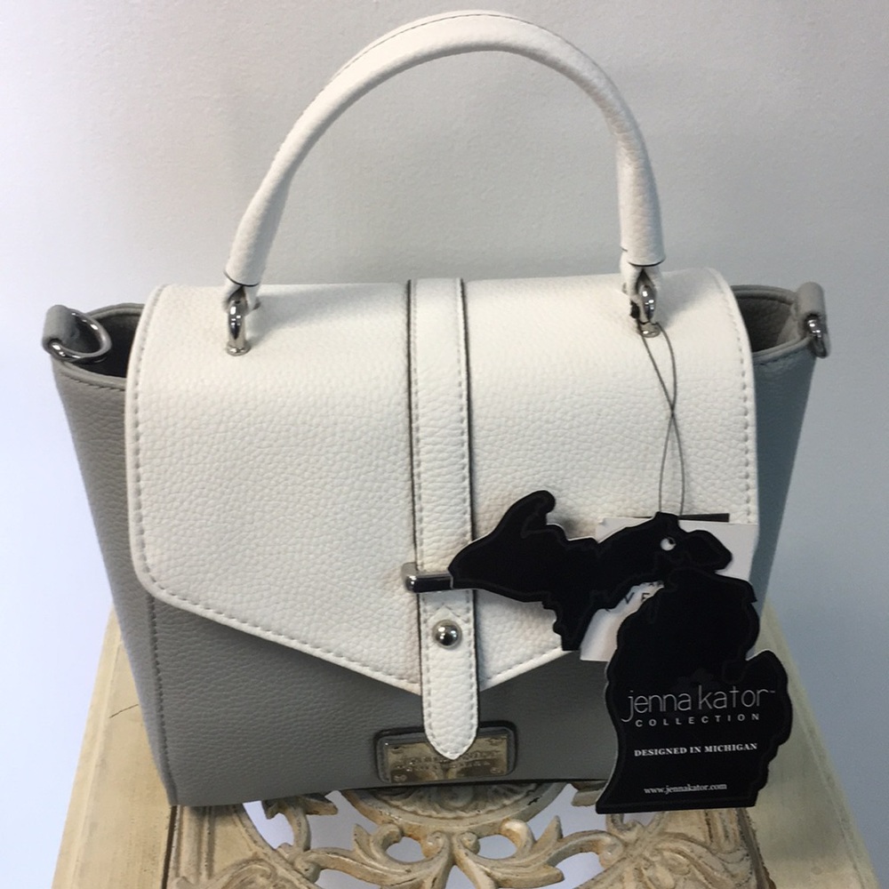 Jenna Kator handbag  Maybury (white/dark grey)